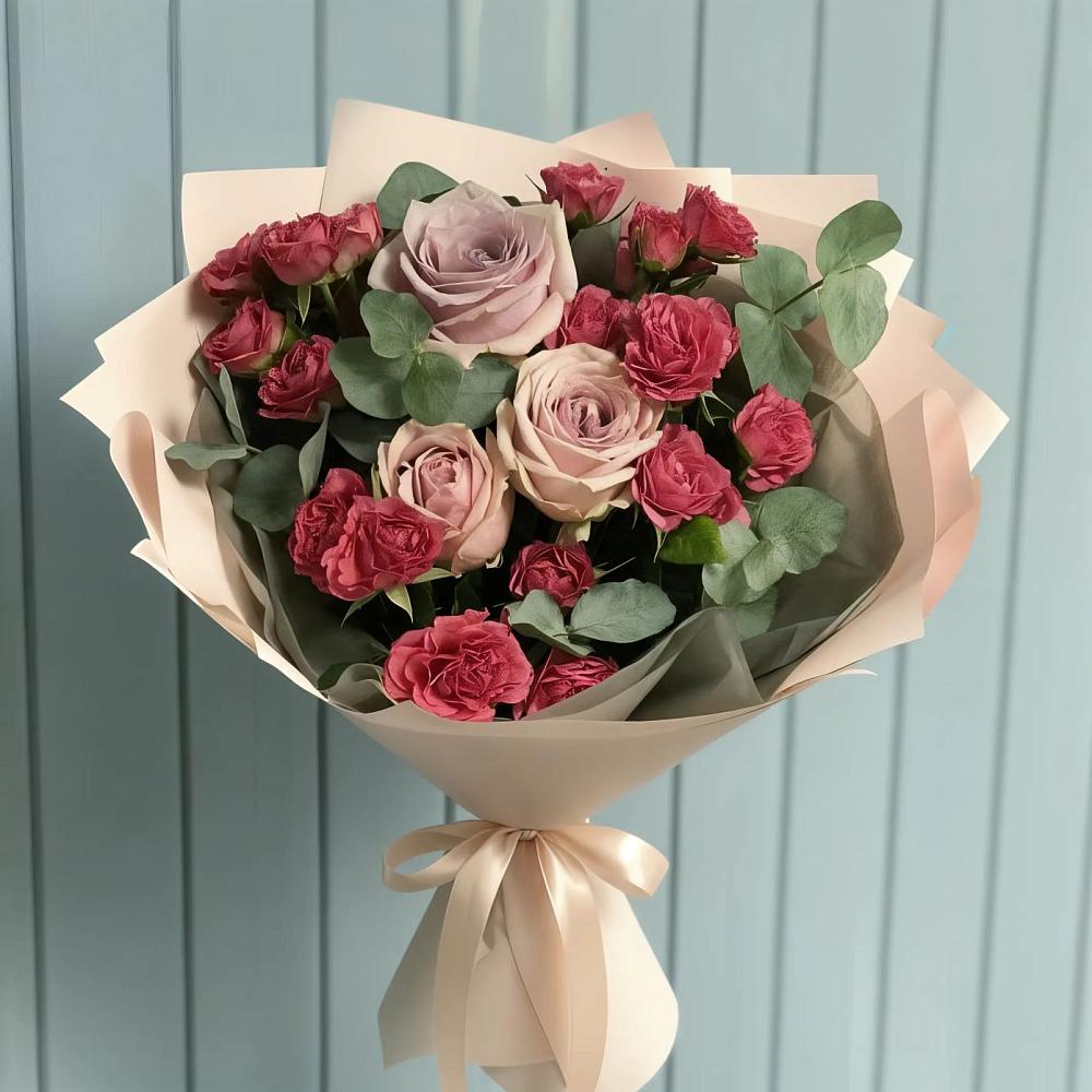 Букет цветов из: Гвоздики и Розы в Киржаче