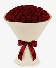 Букет 101 Бордовая роза Блэк Бакарра в Киржаче
