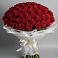 Букет 101 Красная роза Блэк Мэджик в Киржаче