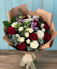 Букет цветов из:  Розы и Альстромерии в Киржаче