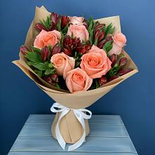 Букет цветов из:  Розы и Альстромерии в Киржаче