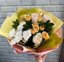 Букет цветов из:  Розы и Хризантемы #REPLACE_PRED# Киржаче