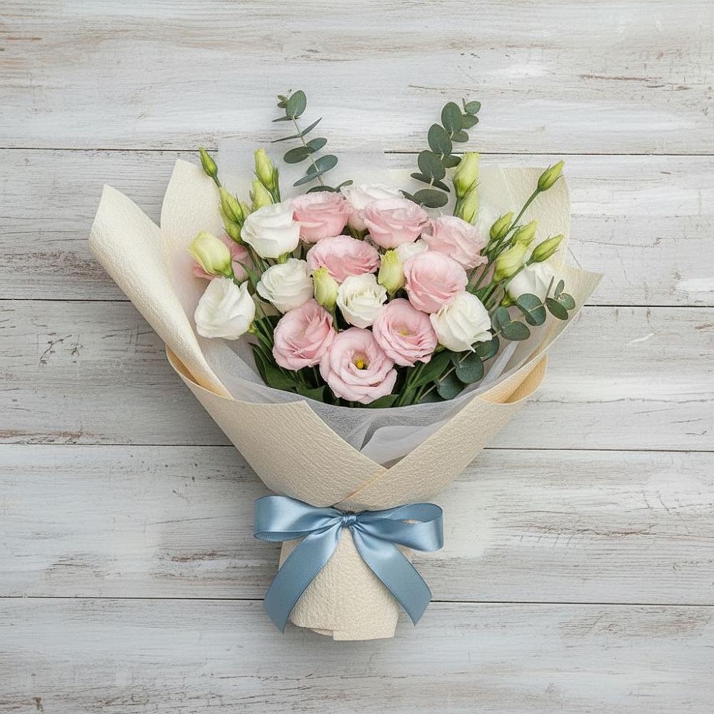 Букет цветов из: Лизиантусы в Киржаче